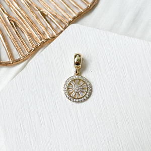 Wheel of Fortune Charm (18K Gold Plated)