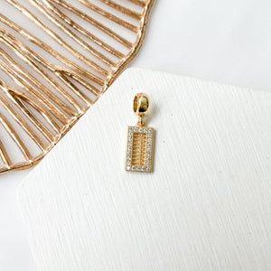Abacus Charm (18K Gold Plated)