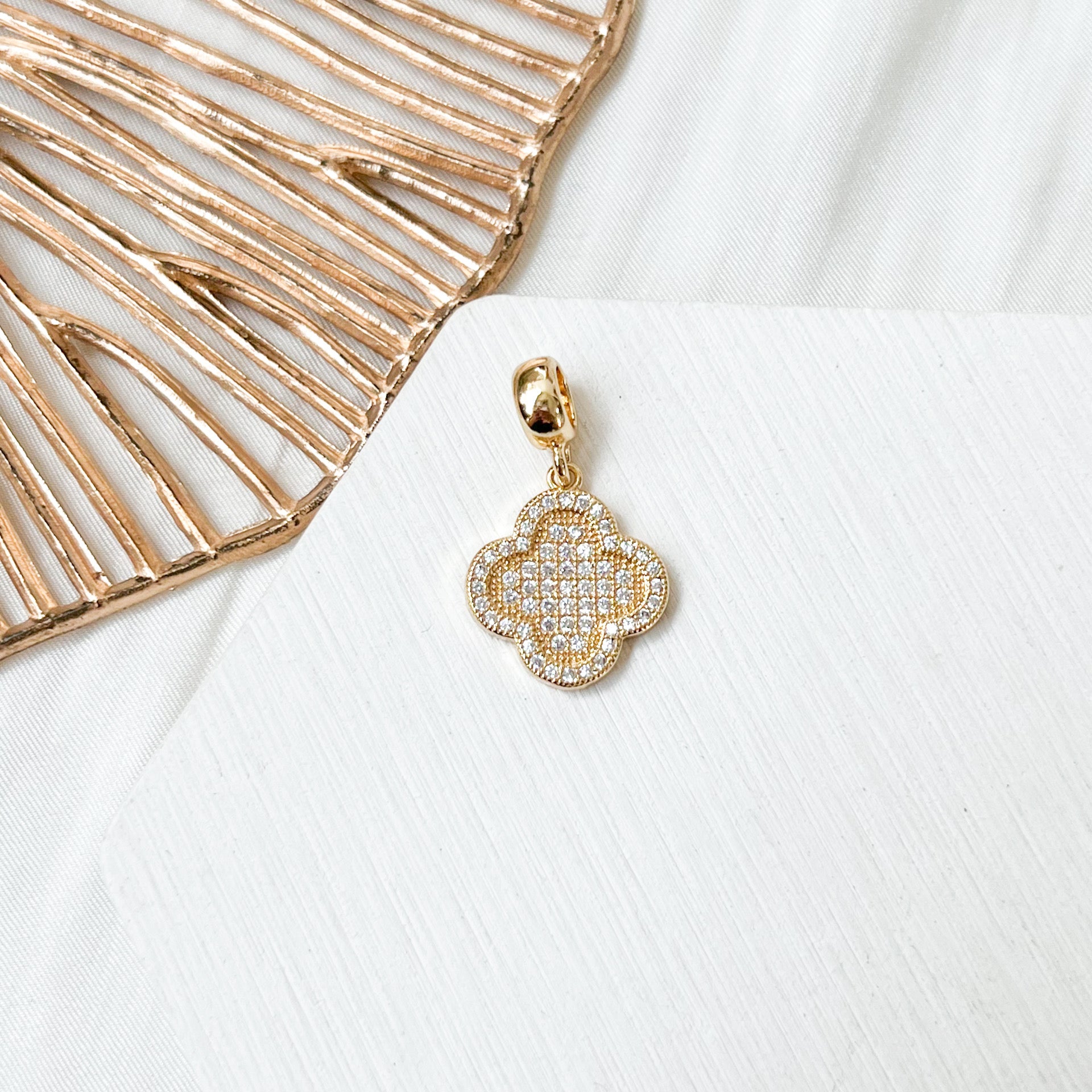 Lucky Clover Charm (18K Gold Plated)