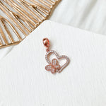 Load image into Gallery viewer, Butterfly Love Charm (18K Rose Gold Plated)
