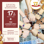 Load image into Gallery viewer, [Sept] Crystal Beading Workshop (Weekday) @ NewAge Gaia Studio
