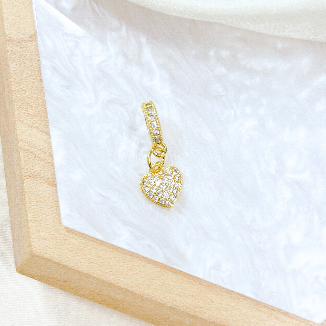 (18K Gold Plated) Heart Charm