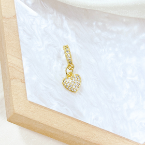 (18K Gold Plated) Heart Charm
