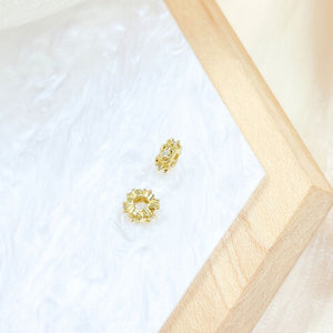 (18K Gold Plated) Heart Rondelle