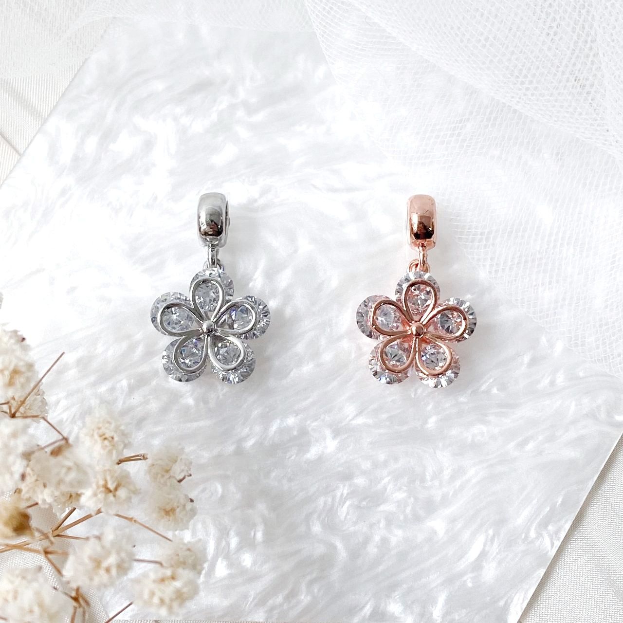 Bejeweled Blossom Charm