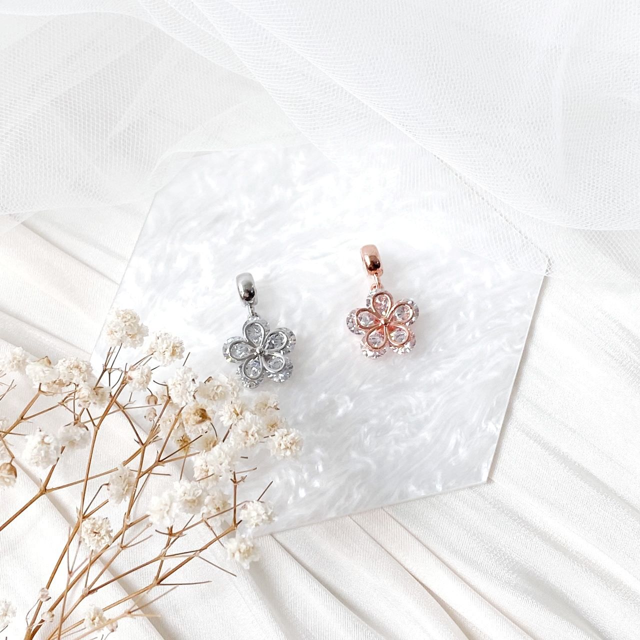 Bejeweled Blossom Charm