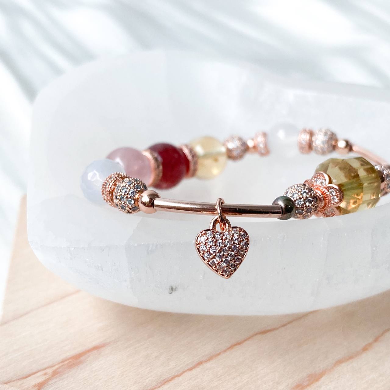 Heart Charm ( 18K Rose Gold Plated)
