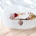 Load image into Gallery viewer, Heart Charm ( 18K Rose Gold Plated)
