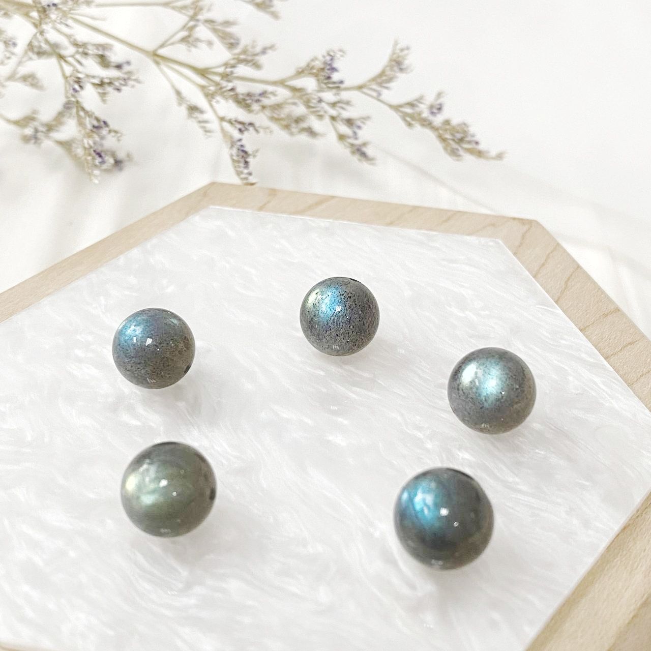 [Premium] Labradorite Bead 11 +/- mm