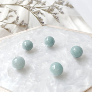 [Premium] Pastel Green Jade Bead 9-10mm
