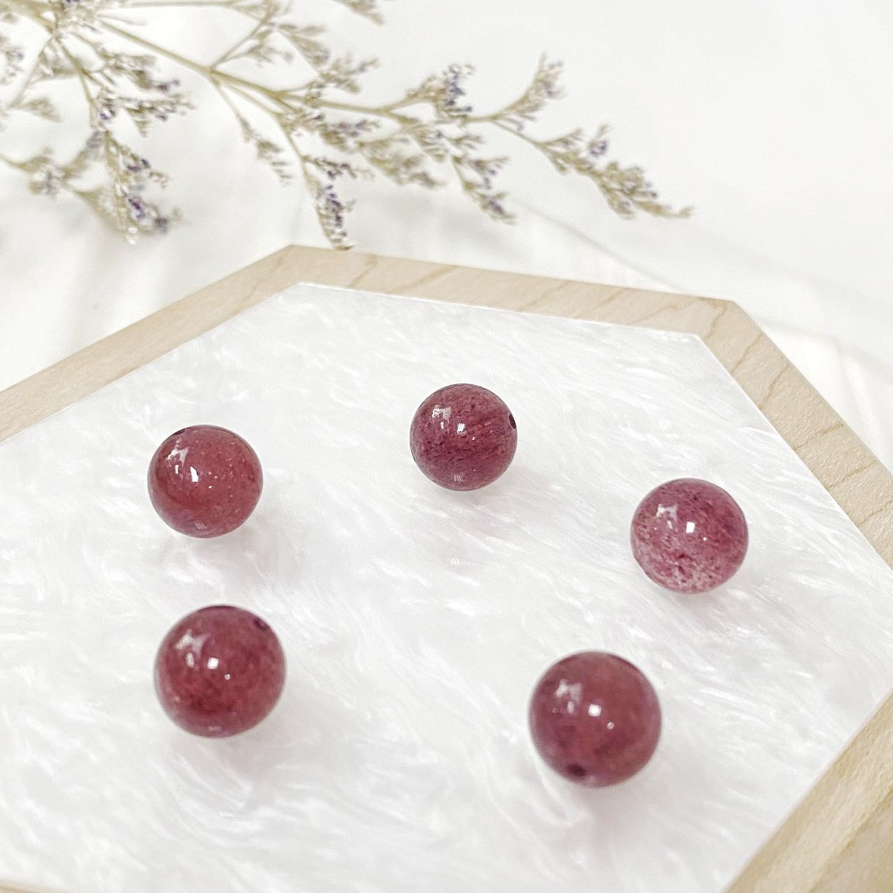 [Premium] Strawberry Quartz Bead 11-11.9mm