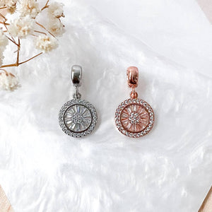 Wheel of Fortune Charm(18K Silver Plated)