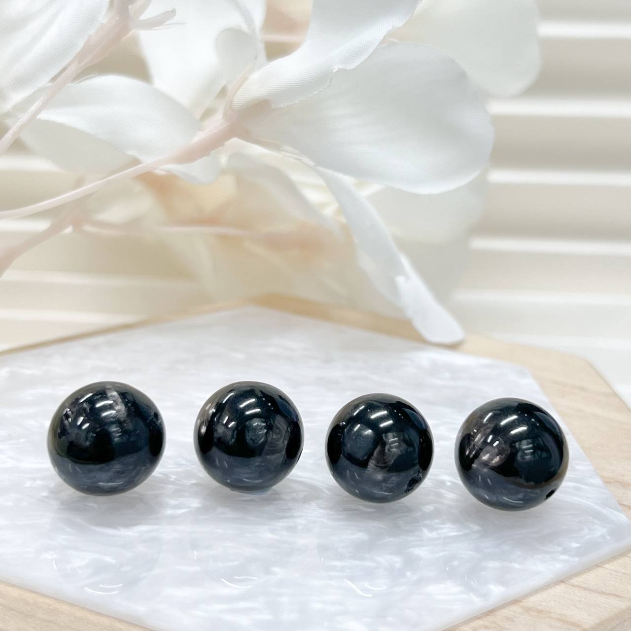 [Premium] Hypersthene Bead 14mm