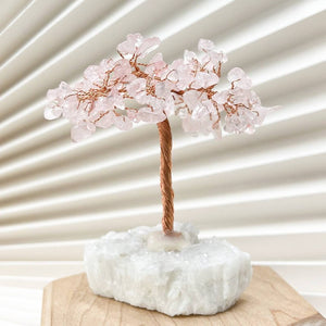 Rose Quartz Gem Tree