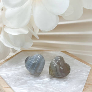 [Premium] Botswana Agate Heart