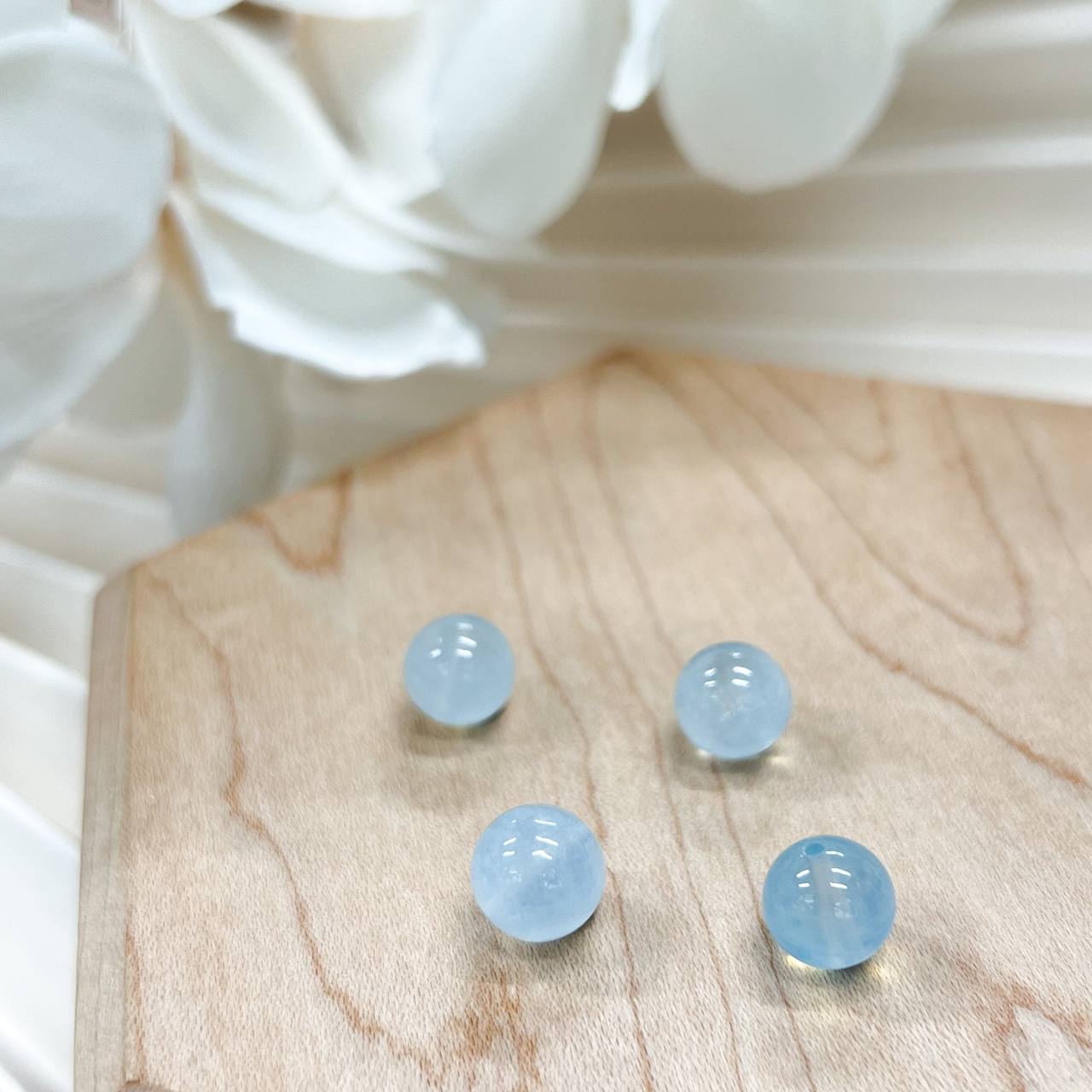 [Premium] Aquamarine Bead 8-8.7mm