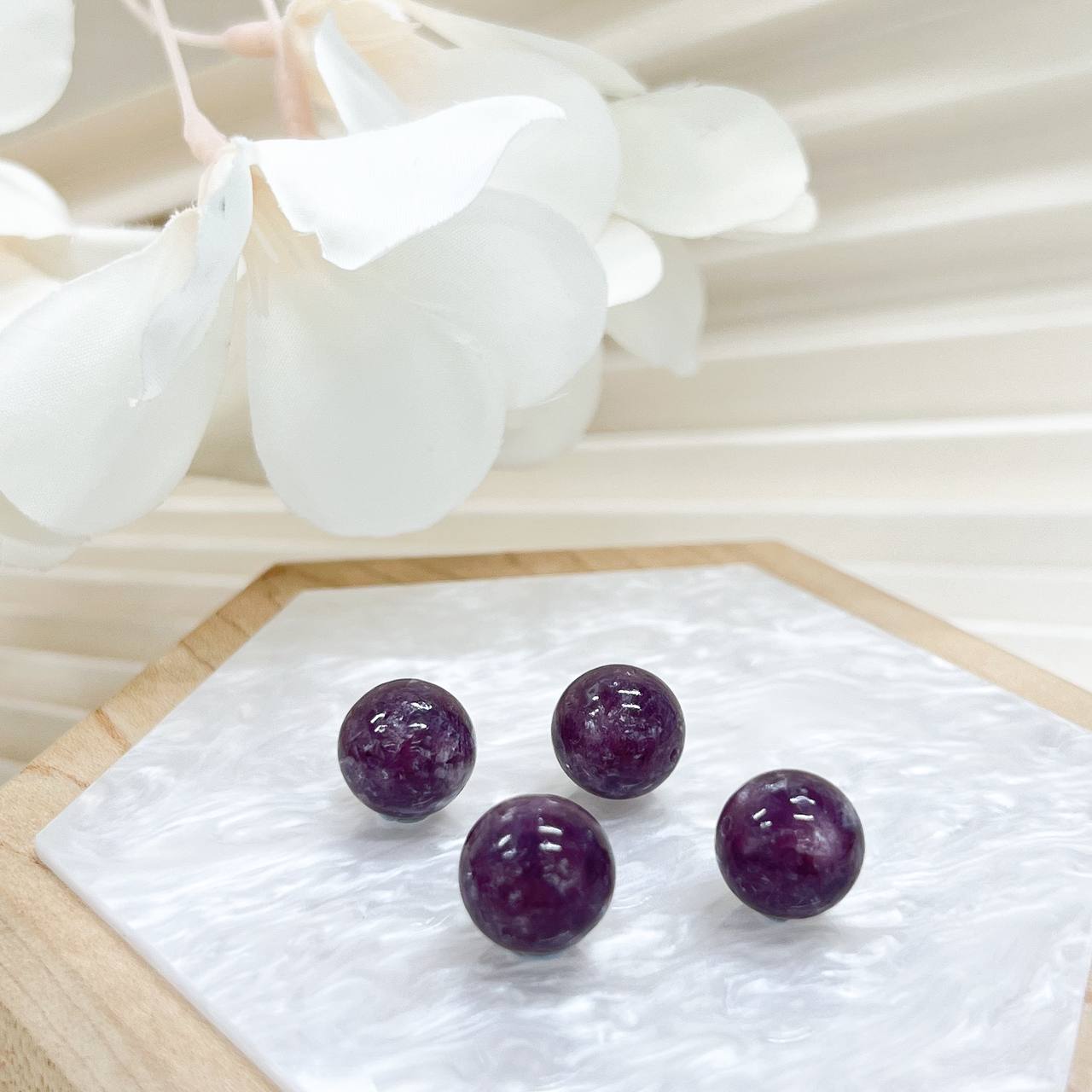 [Premium] Lepidolite Bead 12mm